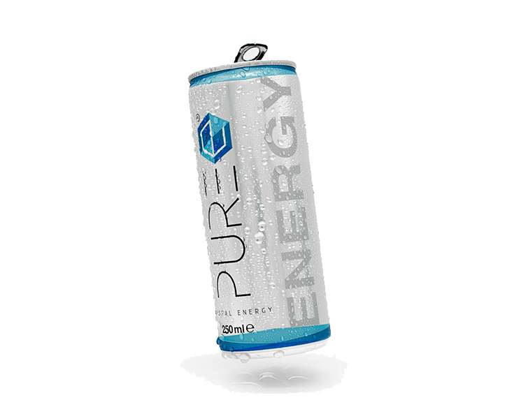 PURE Energy Drink’s New Can Design Bold and Elegant PURE Energy