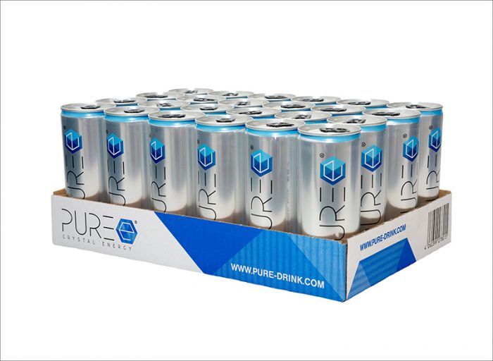 PURE Energy Drink 24er Paket PURE Energy Drink CRYSTAL CLEAR ENERGY DRINK